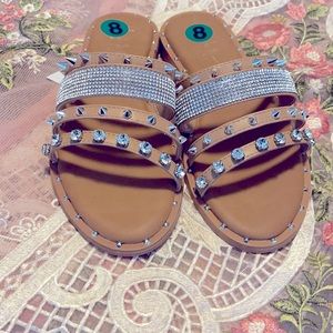 Nicole Miller studded sandals